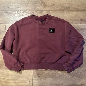 Jordan cropped crew neck sweatshirt
